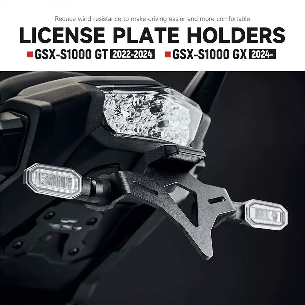 Rear Short Tail Stock License Frame Bracket for SUZUKI GSX-S1000GT 2022-2024