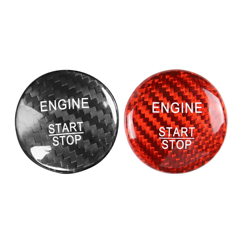 for Mercedes A B C E GLE GLC CLA Carbon Fiber Engine Start Stop Button Cover