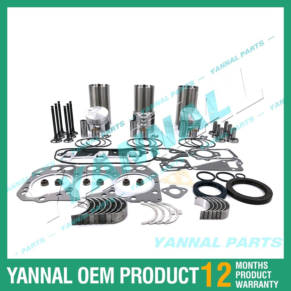 3TNA72 Engine Rebuild Kit with Shim Bearing Valve for Yanmar Diesel Engines