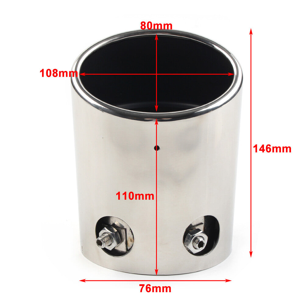 for Toyota for Land Cruiser Prado FJ120 2003-2009 Rear Exhaust Pipe Tail Muffler Tip