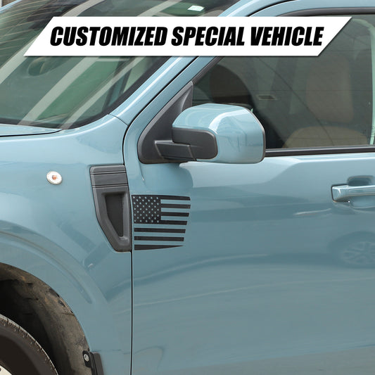 American flag side door fender vent vinyl decals for Maverick 2022 - 2024 n