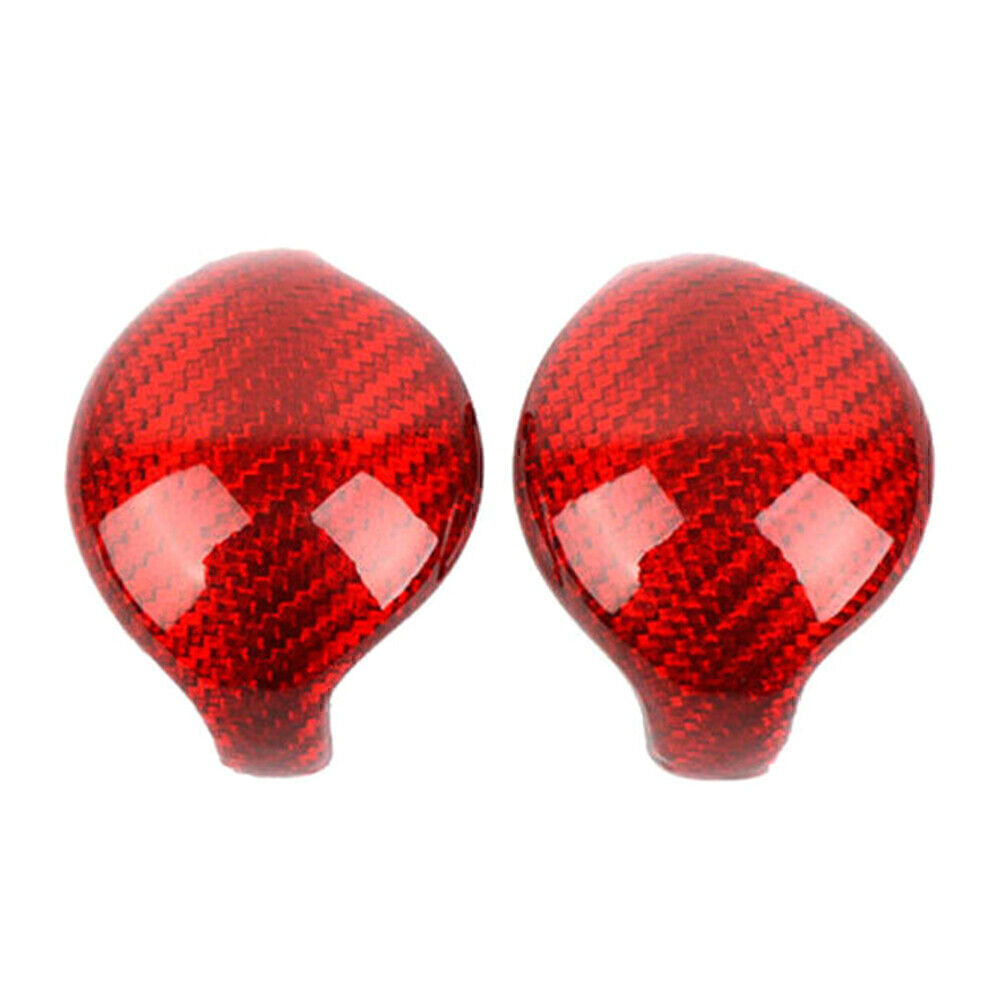 Carbon Look Red Interior Gear Shift Knob Trim Cover Fit for Ford for Mustang 2015-2019