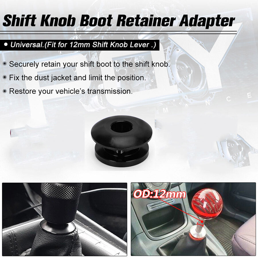 Car Gear Shift Knob Boot Retainer Shifting Head Limiter For 12mm Shifter Lever