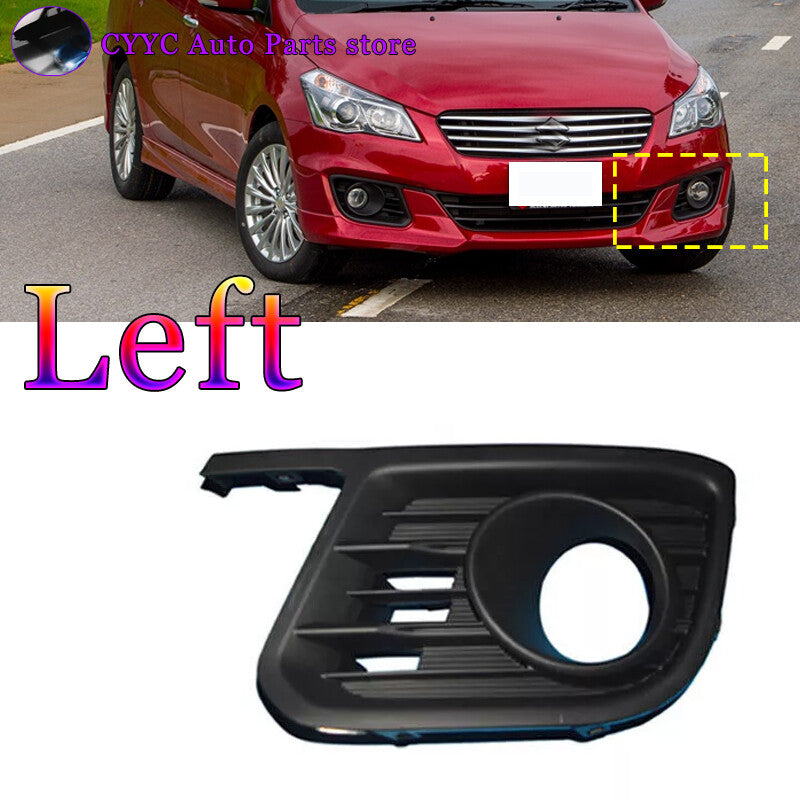 1PC Left Side Front Bumper Fog Light Cover Bezel ABS for Suzuki Ciaz 2015-2017