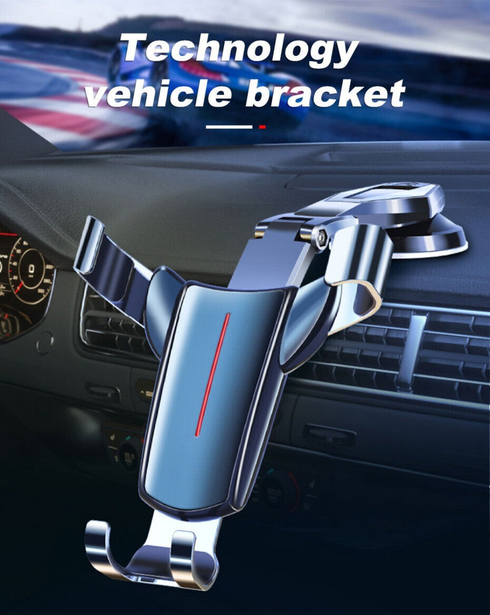 Car Mount Holder Stand Windshield Dashboard Dual Use For Mobile Phone GPS New n