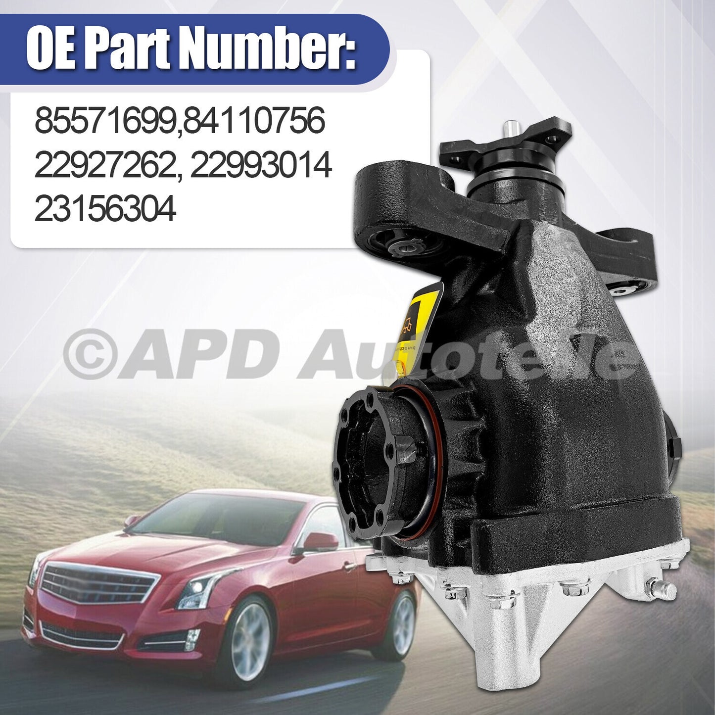 Rear differential bracket Assy 3.45, ratio 85571699, suitable for 2013-16 for Cadillac ATS 2.5L. Q