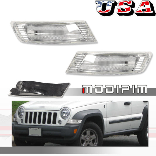 Front side turn signal parking marker lights one pair suitable for 05-07 Liberty - v