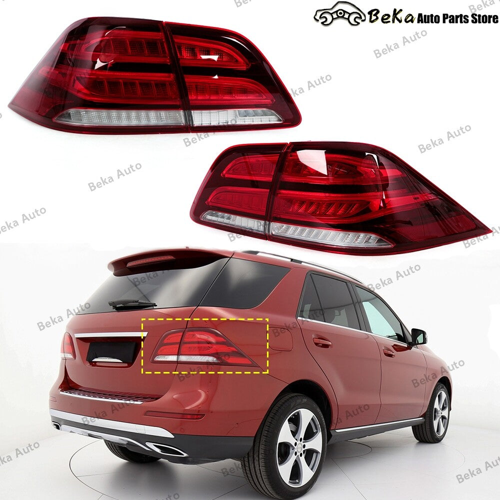 4-piece taillight upgrade for Mercedes ML-Class W166 2012-2015 GLE exterior