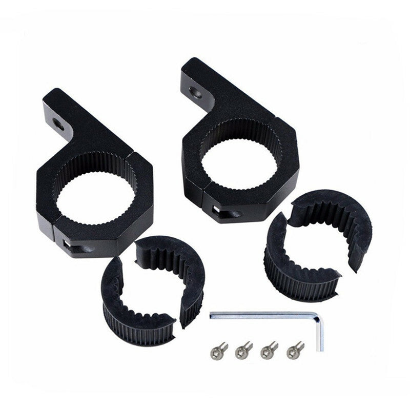 Car LED Work Light Bull Mounting Bracket Clamp Rail Ring Aluminum Alloy Holder