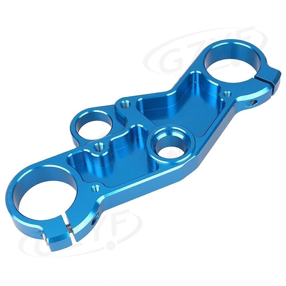 Blue Upper Front Triple Tree End Top Clamp for Suzuki GSXR600 750 GSXR1000 Q
