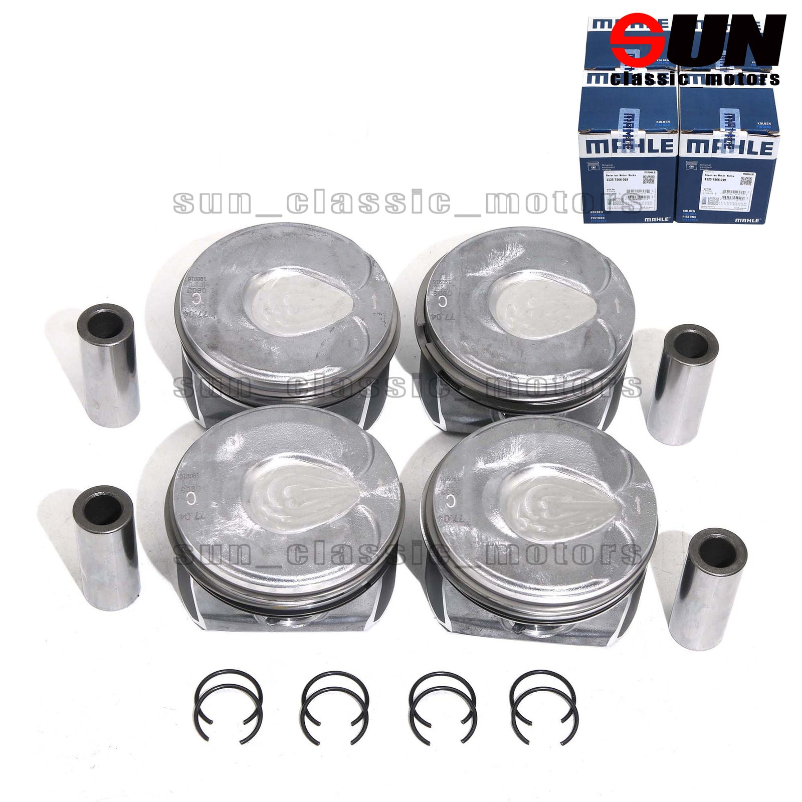 4-Piece STD Piston and Ring Kit for Mini Cooper Clubman S JCW R55 R56 R57 1.6T N14B16A-