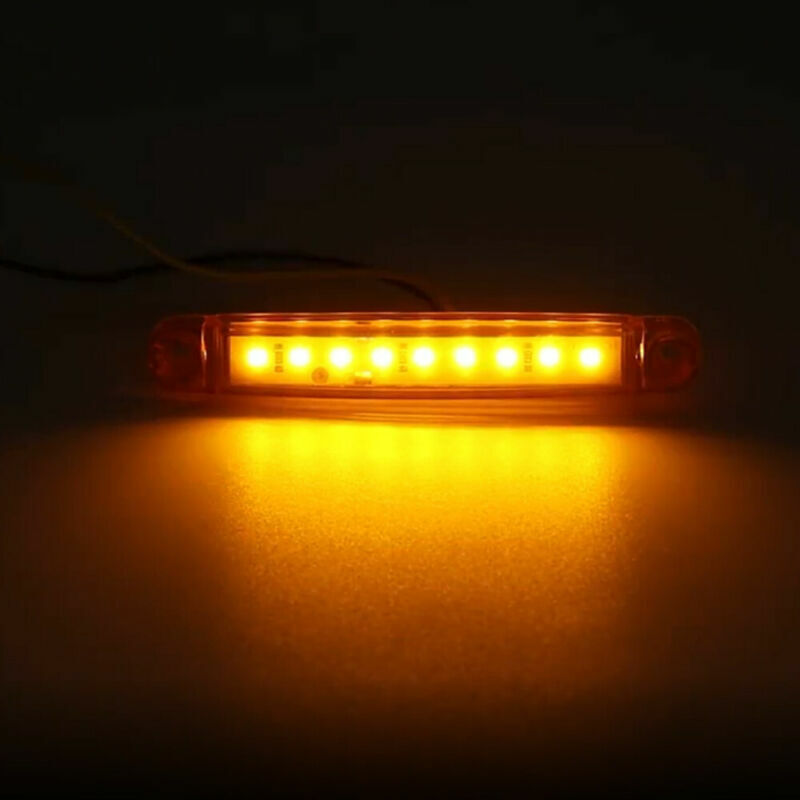 10x LED Side Marker Lights Clearance Amber Lamp Truck Trailer Caravan Multi Volt
