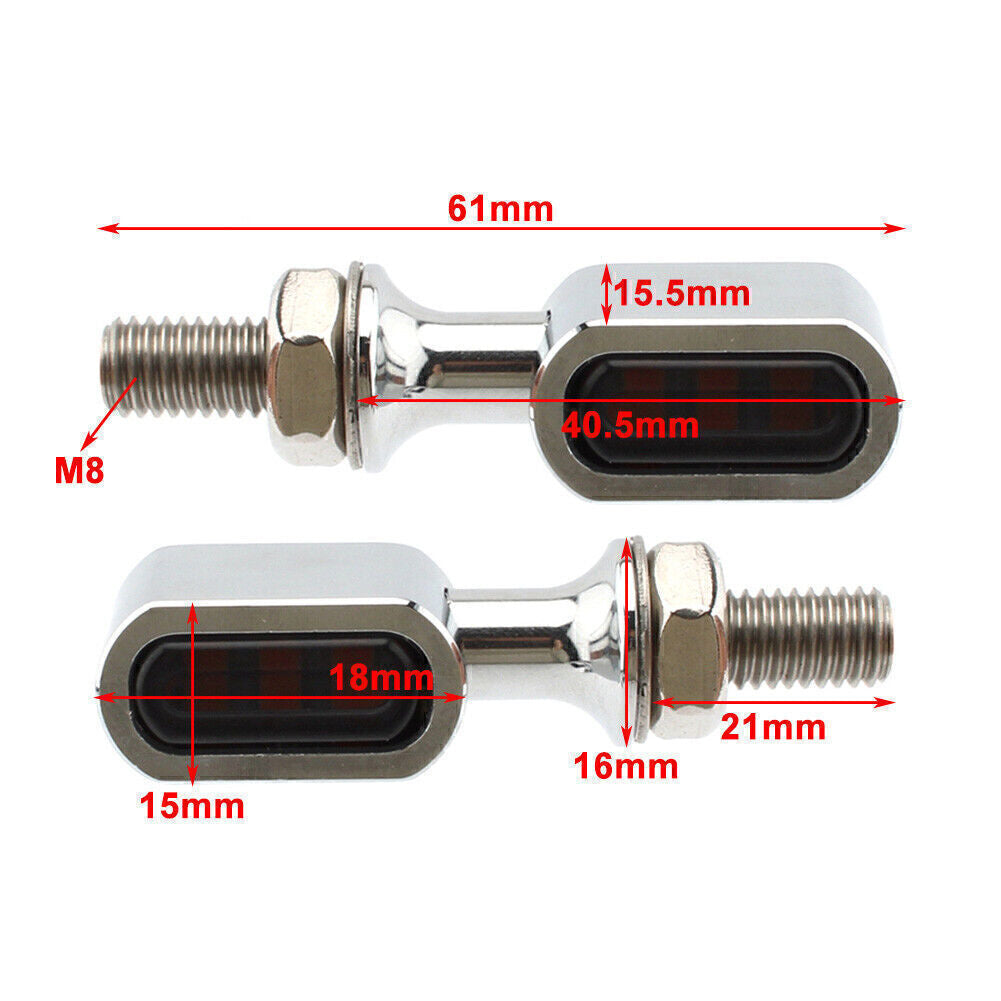 for Harley Touring Dyna Sportster XL for Mini LED Turn Signal Light Indicator Lamp Q