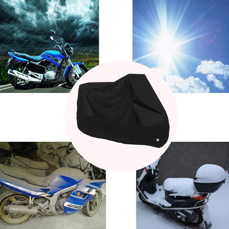 Motorcycle and electric bicycle protective case, all black, waterproof, outdoor, rainproof, and UV resistant. n