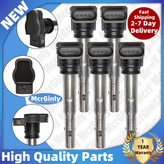5 x 2.5T gas ignition coils (07K905715F) suitable for Beetle, for Golf , for Jetta , for Audi TT, RS, RS, Q3. n