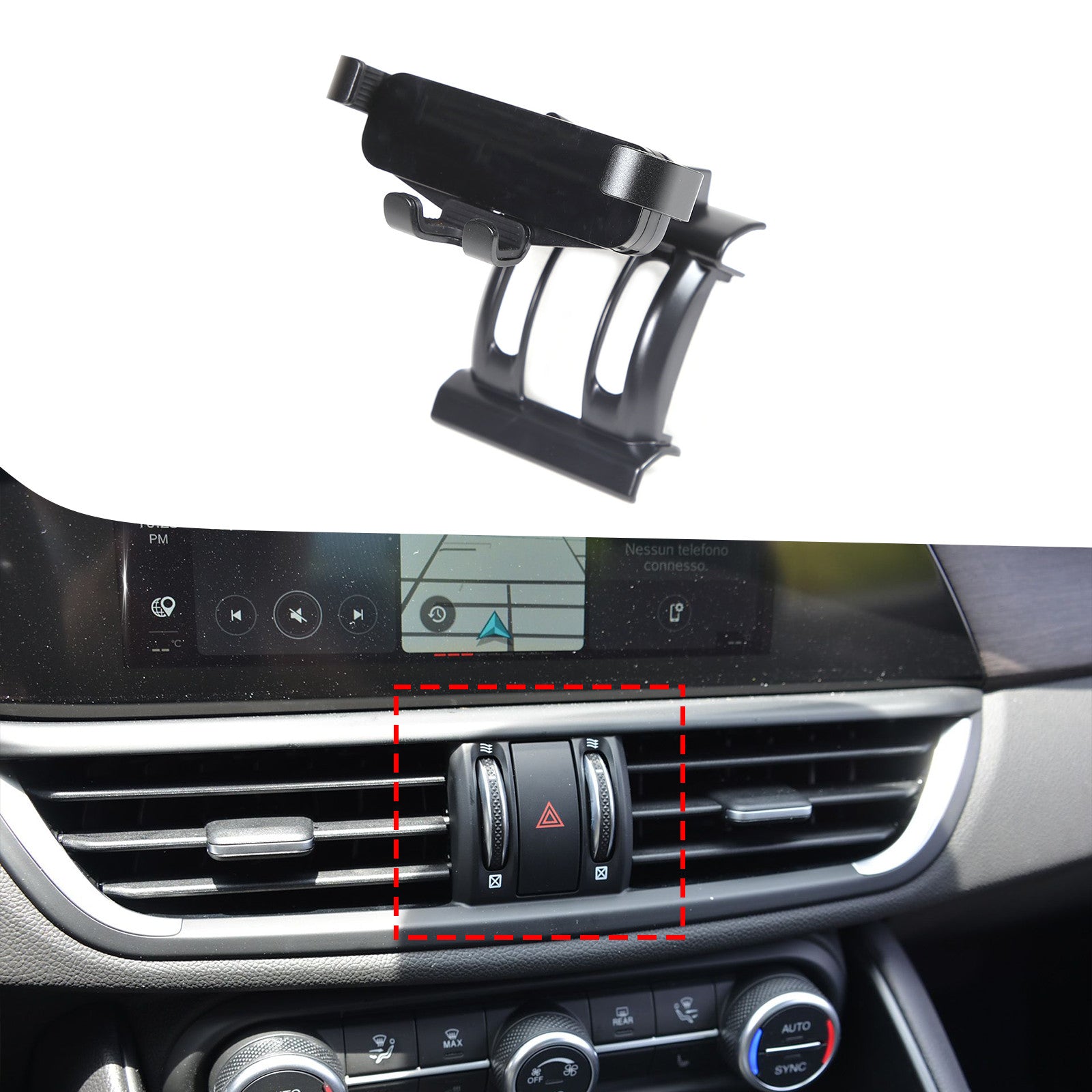 Stan Car Vent Mount Cradle Phone Holder for Alfa Romeo Giulia 2017-2022 n