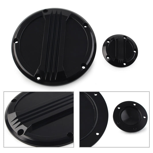 Black Derby Timing Timer Cover for Harley Touring Street Glide Road King Fatboy Q