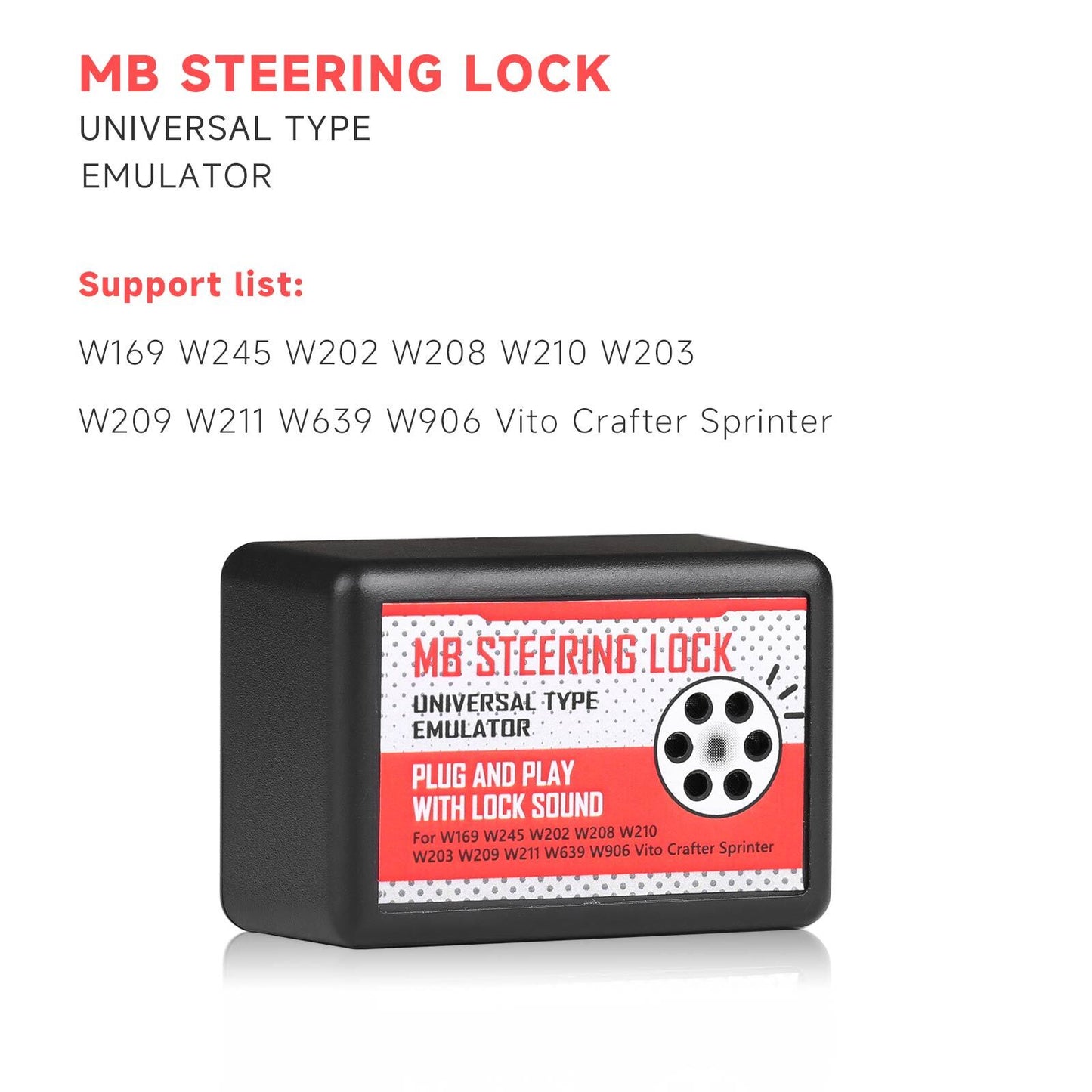 Universal Steering Lo-ck Emulator for Mercedes-Benz ESL ELV W169 W245 W202 W906