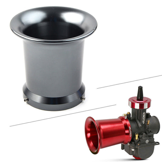 55mm Carburetor Air Filter CNC Velocity Stack Wind Horn Cup For 32/34mm Titanium Q