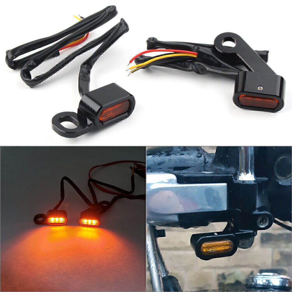 Handlebar Blinker Indicator Lamp for Mini LED Turn Signal Light for Harley Sportster