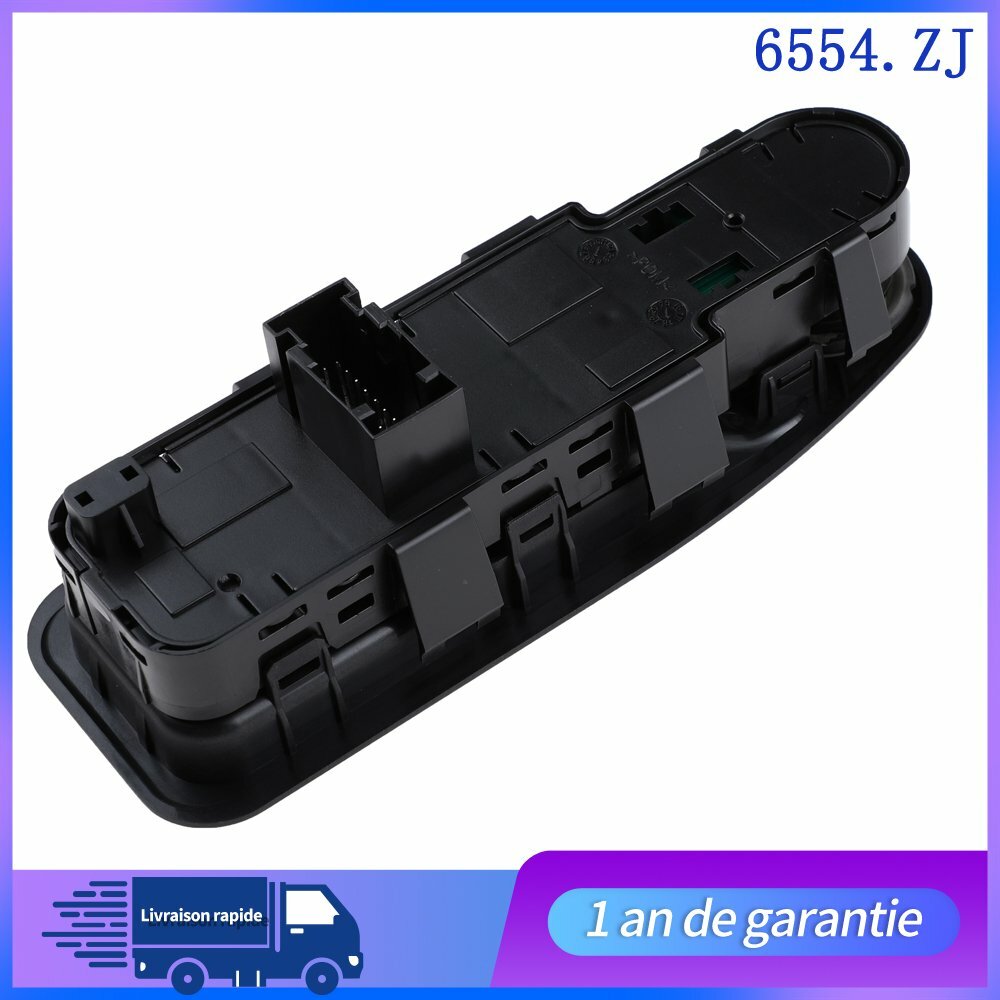 Commande Bouton Leve Vitre Côté Conducteur pour Jumpy Scudo Expert - 6554.ZJ n