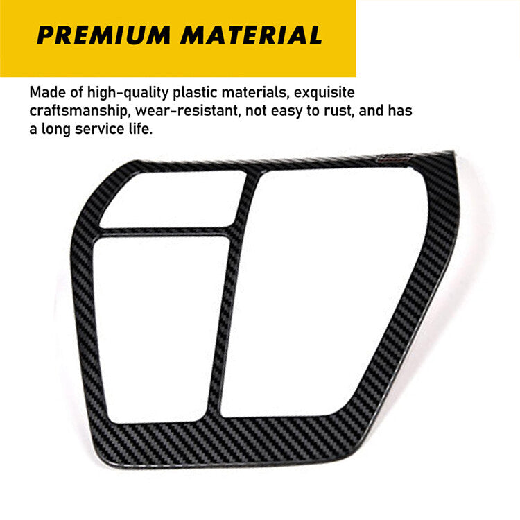 Carbon fiber exterior gear shift panel cover accessory for 2019-2023 RAV4. n