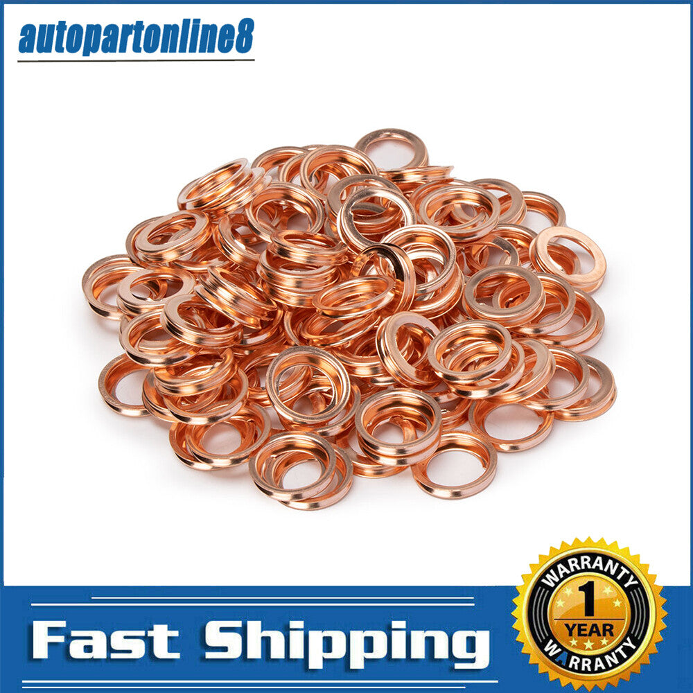 200X Suitable for Nissan for Infiniti Metal Oil Drain Plug Crushing Washer Washer Gasket 11026-JA00A