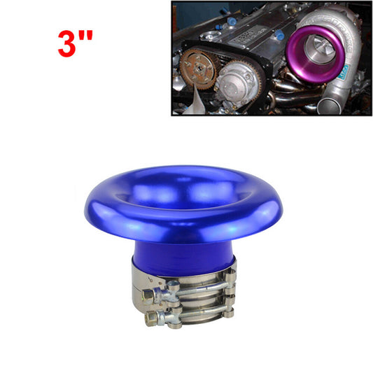 3 Blue Short for Ram Cold Air Intake Turbo Horn Aluminum Velocity Stack Adapter Q