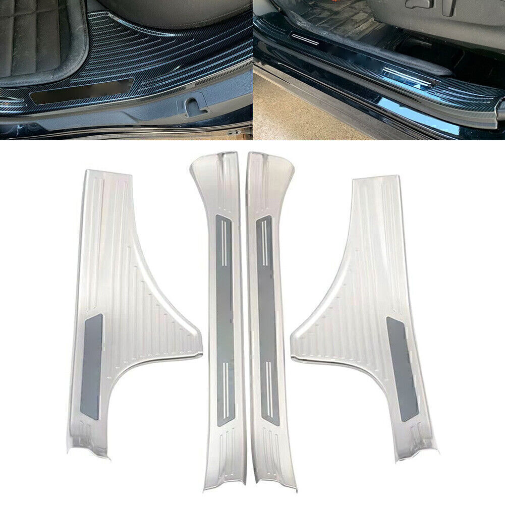Stainless Steel inner Door Sill Scuff Plate Cover Fits for Subaru Forester 2019-2023