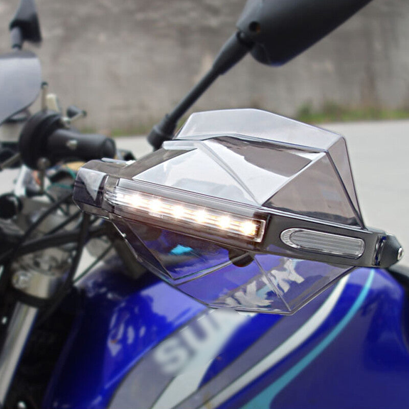 2-Piece Motorcycle LED Windshield Guardrail Signal Lights Amber Handlebars 7/8 Inch n