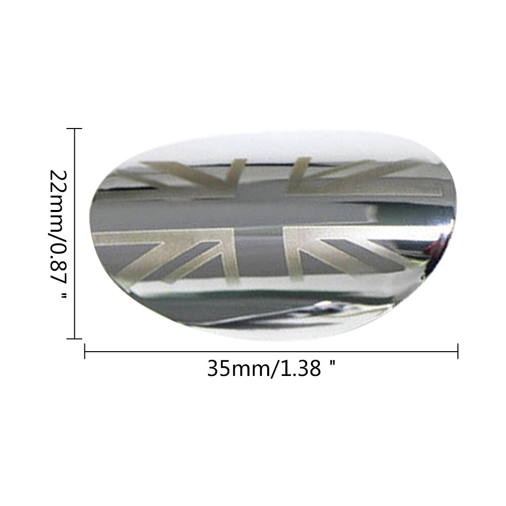 Chrome Driving Exterior Door Handles Keyhole Cover For 13-19 for Mini Cooper F55 F56
