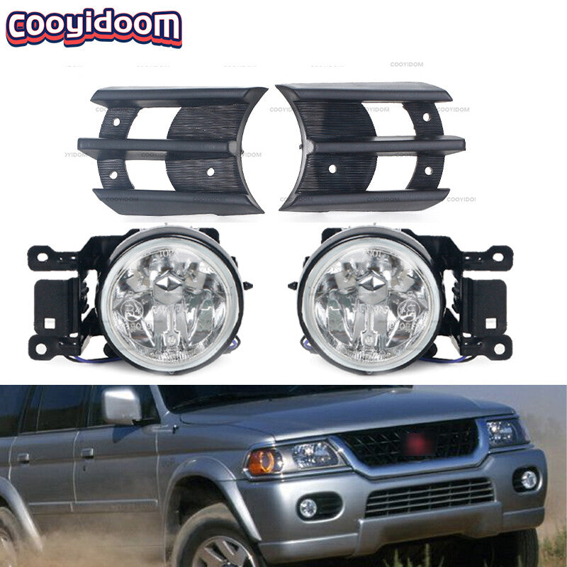 Set front fog lamp covers for Mitsubishi Montero Pajero Sports 1999-2008