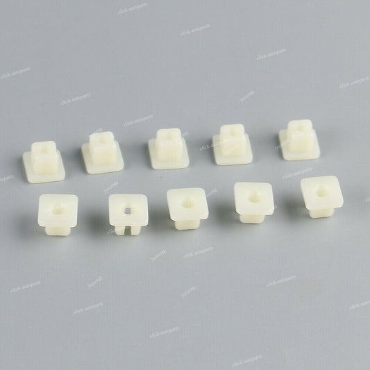 10X Front Bumper Screw Grommet for Honda for Accord for CR-V S2000 90682-SB0-003 White