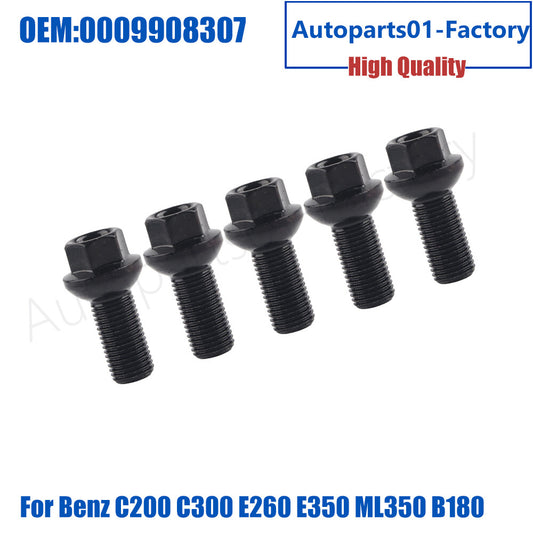 5PCS Wheel Lug Bolt nuts for Mercedes-Benz C200 C300 E260 E350 ML350 B180