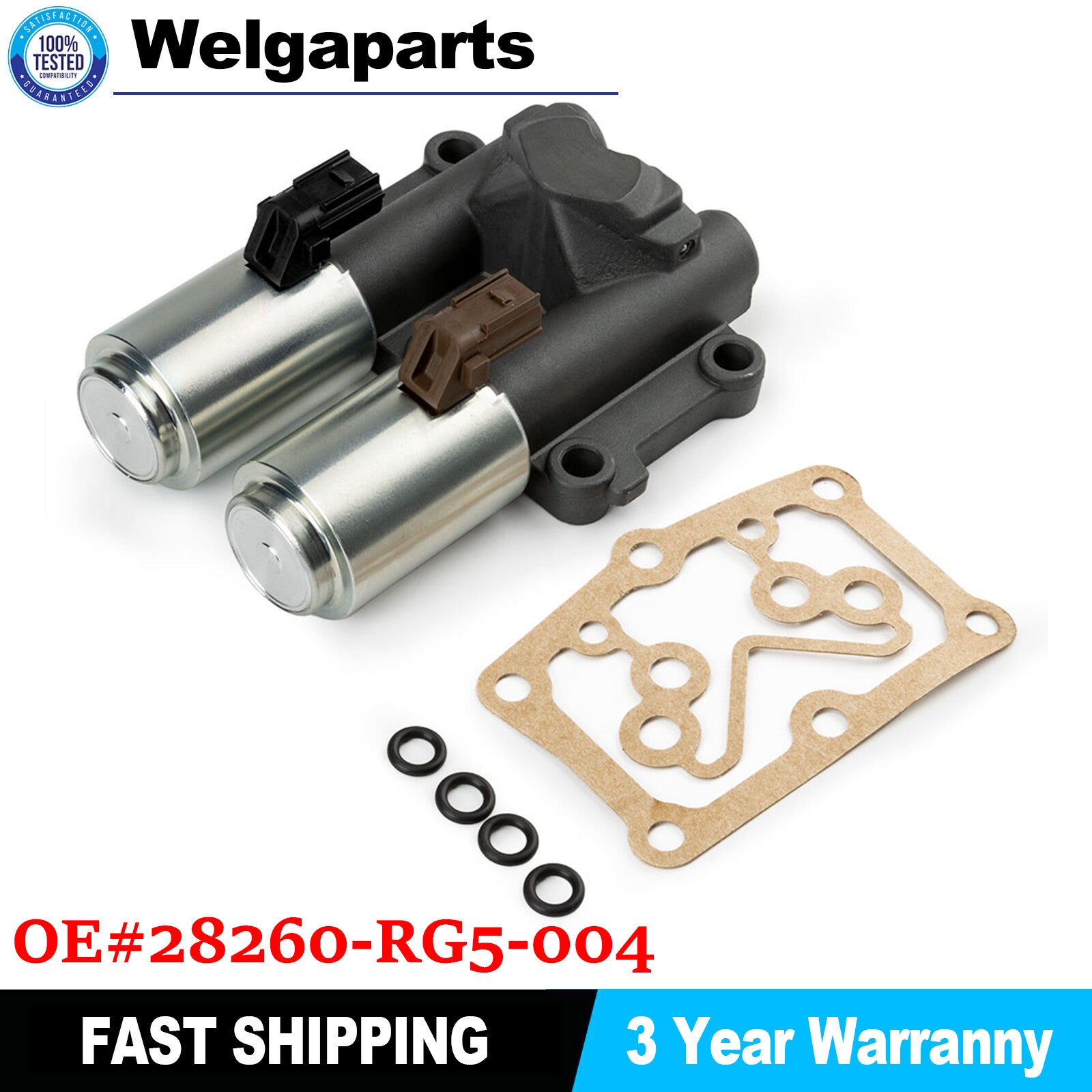 Transmission Dual Linear Shift Solenoid for Honda for Civic Fit 09-13 28260-RG5-004