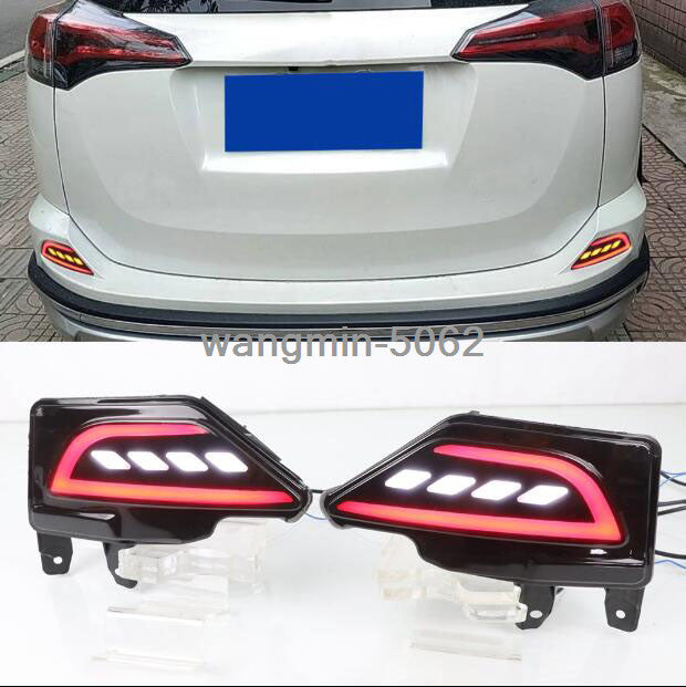 LED Rear Fog Light Tail Bumper Light Sets 2pcs 2016-2018 For Toyot@a RAV4 n
