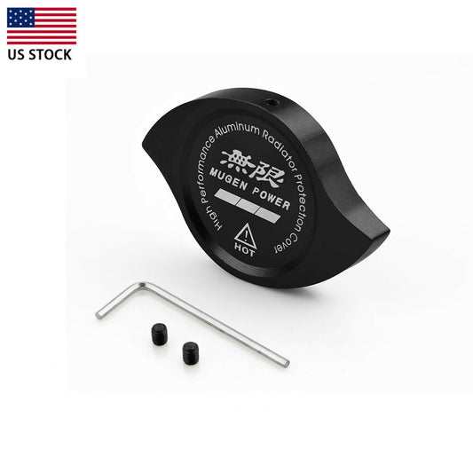 Black Aluminum MUGEN Radiator Protection Cap Cover for Accord for CR-V CRX RSX Q