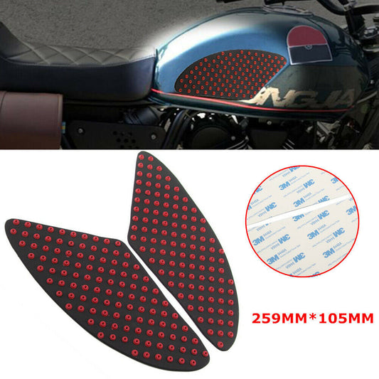 Motorcycle fuel tank anti-slip protective side heat protection cover sticker rubber - n