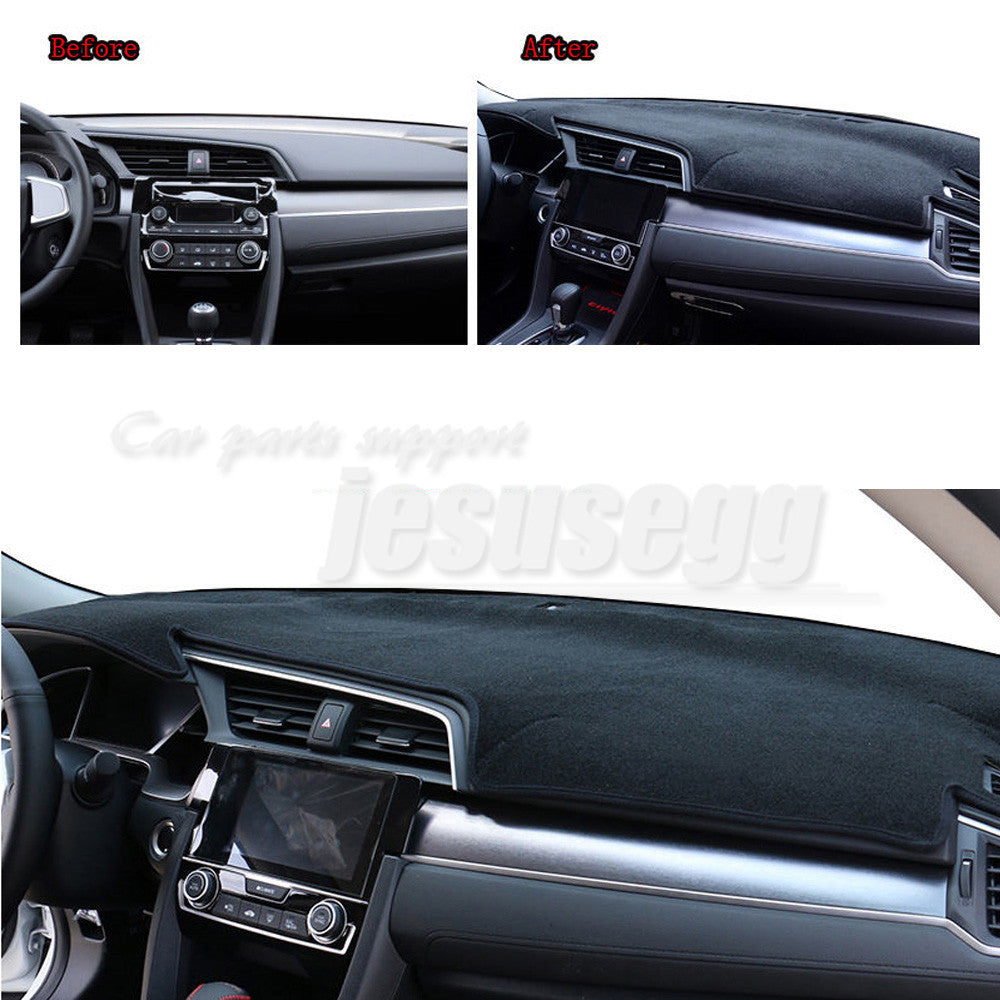 for Honda for Civic 2016 2017 LHD Interior Sun Shade Visor Pad Dashboard Cover Mat