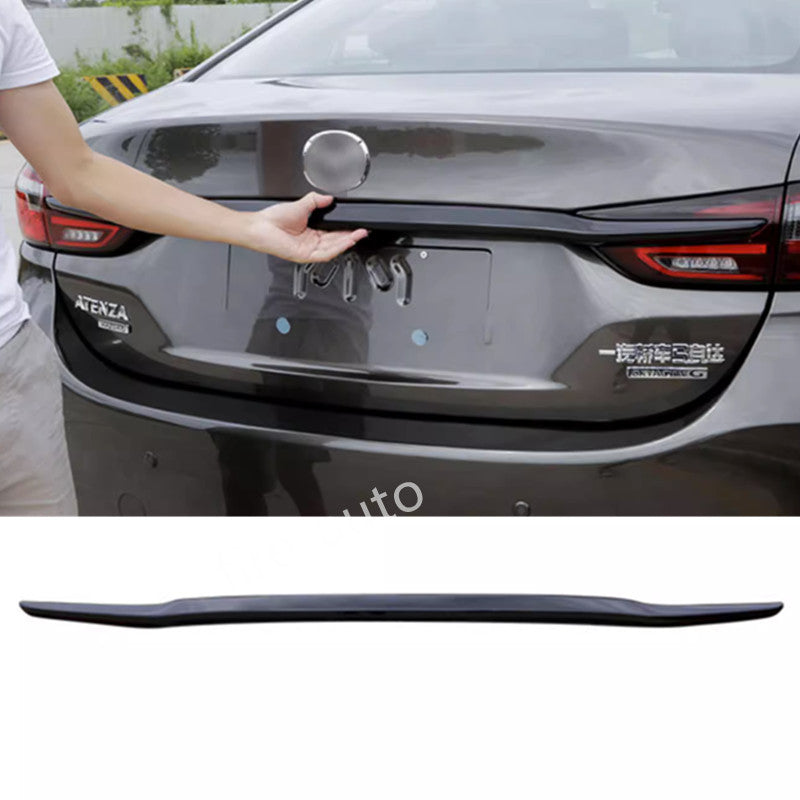 ABS Gloss black Rear Door Trunk Frame Cover Trim 1pcs Fit for Mazda 6 2020-2021 n