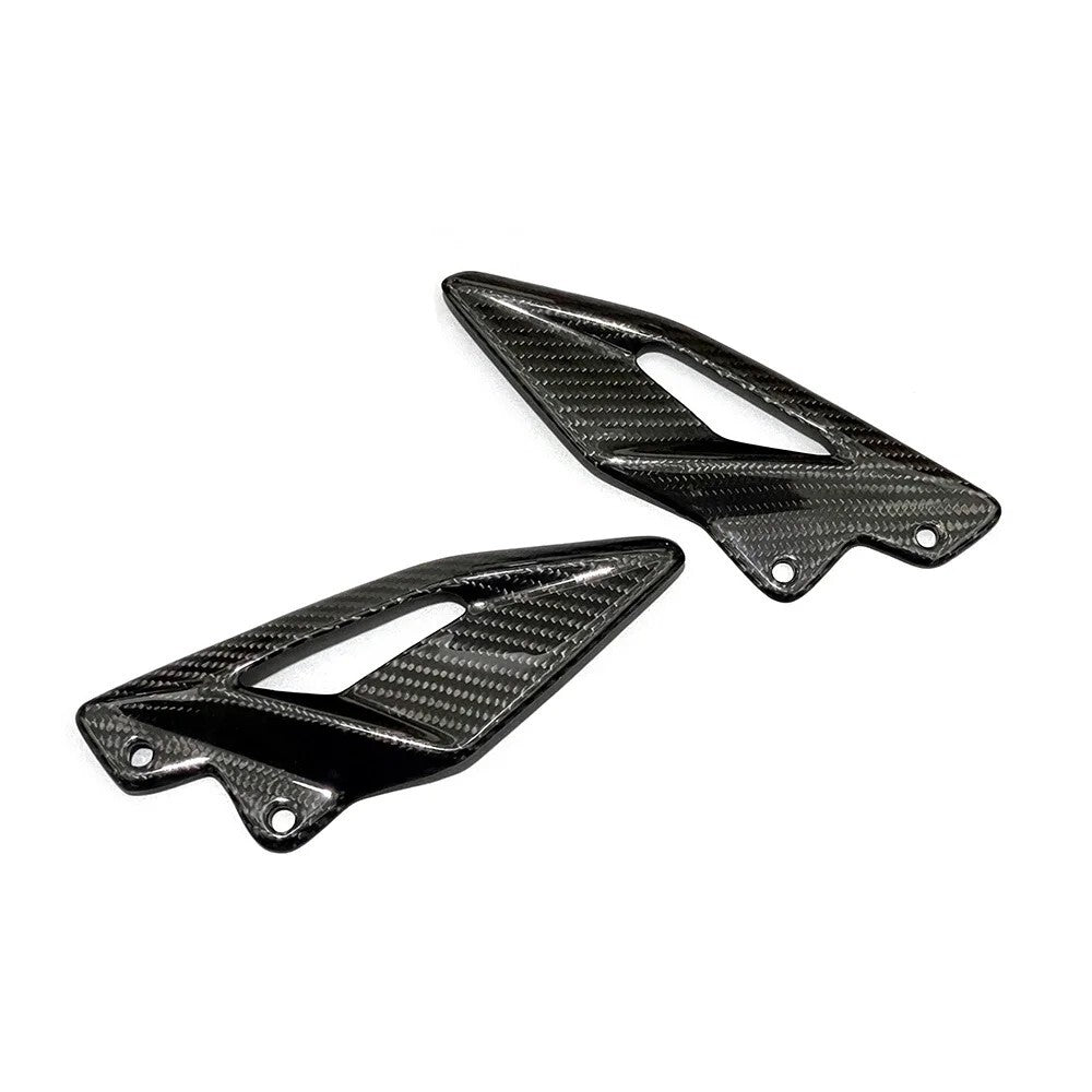 For Street Triple 765RS 2017-2024 Carbon Fiber Footpeg Rear FootHeel Guard Plate