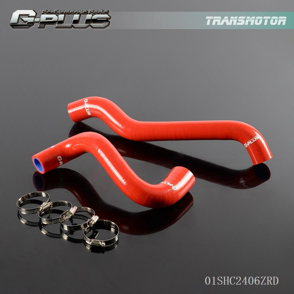 Fits Alfa Remeo Giulietta Red Silicone Radiator Hose Pipe and Clip Kit - v