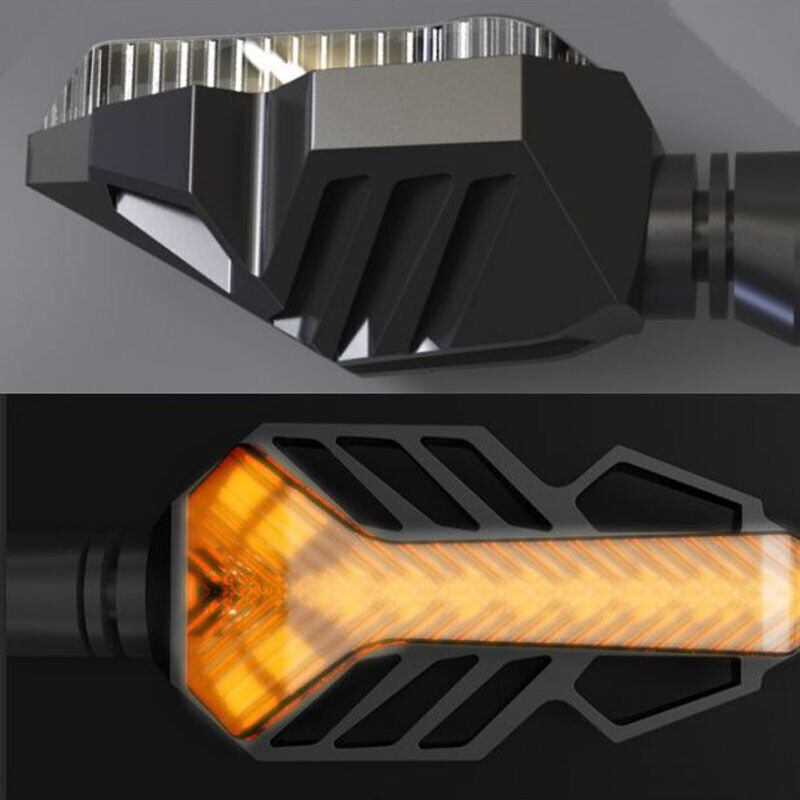 Motorcycle and bicycle driving conversion, pass-through turn signals and fog lights, universal - n
