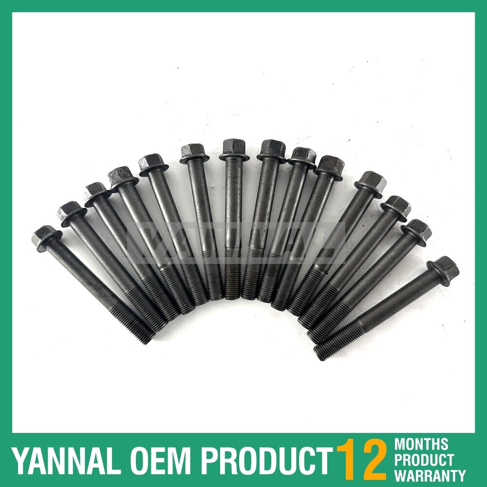 14-piece pack of D1703 1901303450 cylinder head bolts for engines.