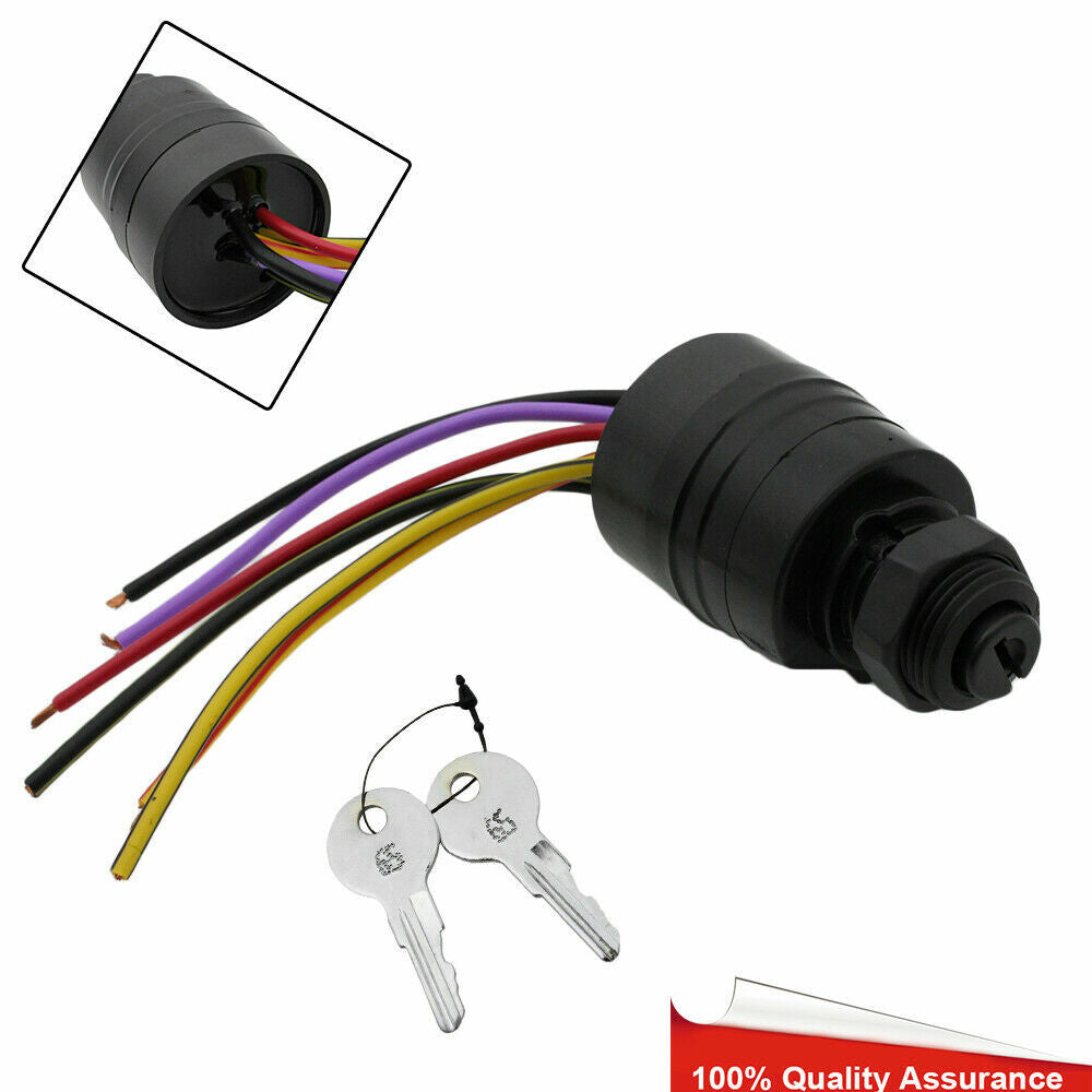 for Mercury Ignition Key Switch 6 Wire Replaces 17009A2 17009A5 Outboard MP41070-2 5 Q