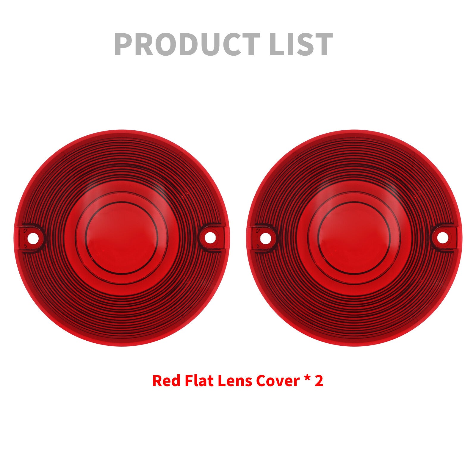 Red Turn Signal Light Lens Cover for Harley Touring Road Electra Glide 1986-2023