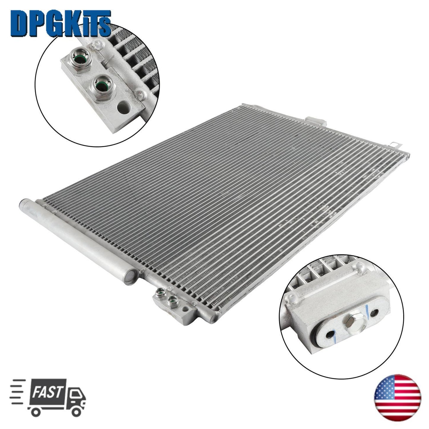 A/C AC Condenser Fits 2011-2021 for Dodge Durango for Jeep Grand Cherokee 3.6L 5.7L 6.4L