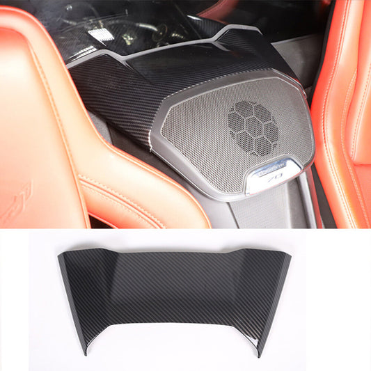 Carbon ABS Rear Speaker Net Upper Cover for Corvette C8 2020+ Manual Convertible
