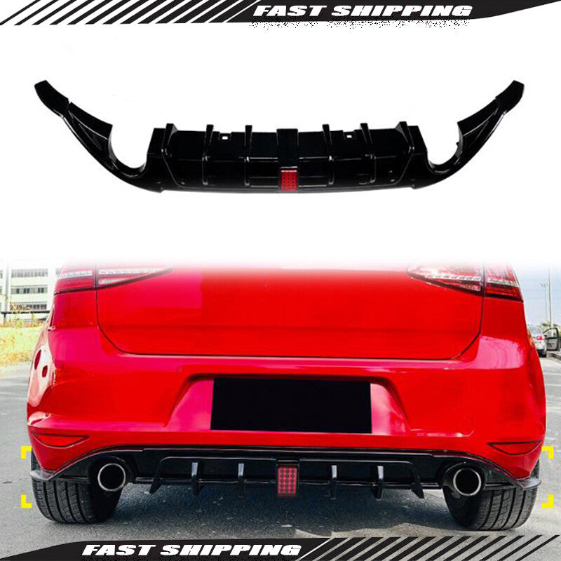 Lightweight body kit with rear bumper diffuser lip for Golf 7, MK7, GTI, GTD, TSI (2014-2017) Q
