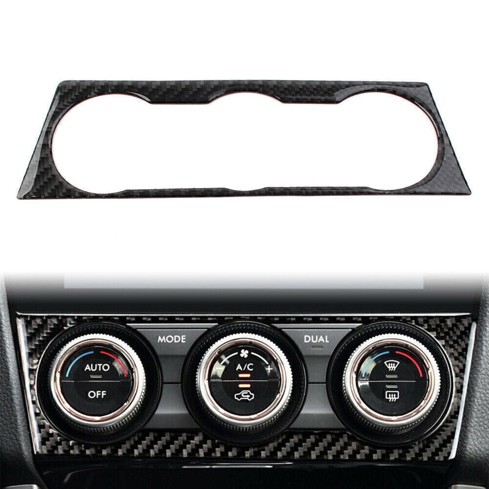 Carbon Fiber Central Console AC Switch Panel Trim for Subaru Forester 2013-2018